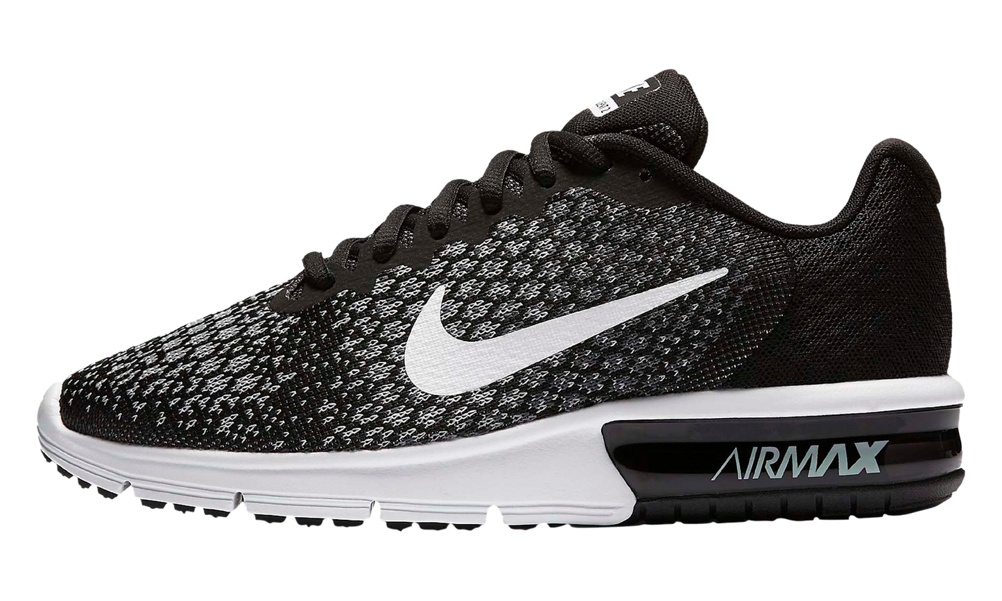 Nike Air Max Sequent 2 WMNS "Black White / Dark Grey" 852465 002