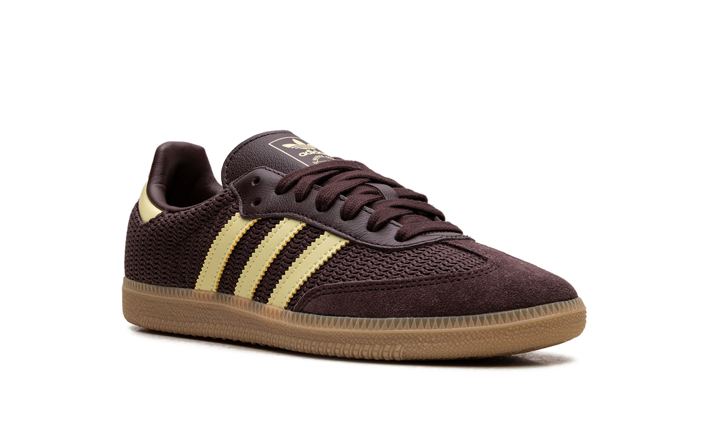 Adidas Samba OG WMNS "Shadow Brown Powder Yellow" JR8167