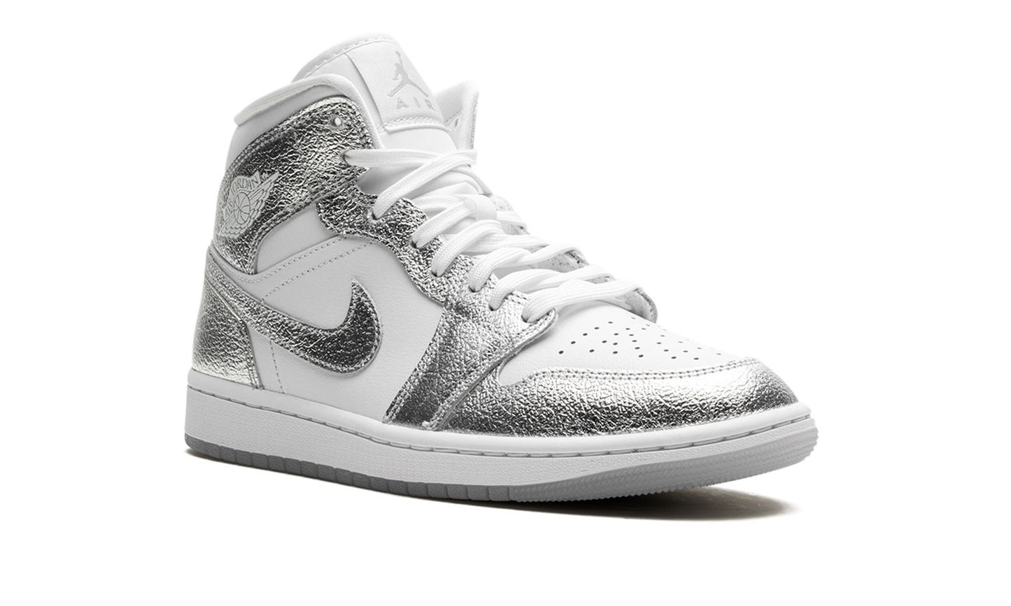 Air Jordan 1 Mid SE WMNS Metallic Silver FN5031 100