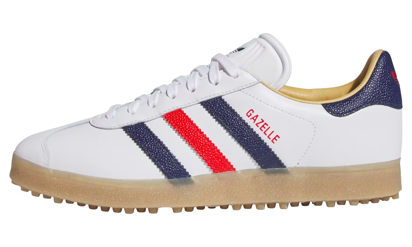 Adidas Gazelle Spikeless Golf "White / Dark Blue" JP7705