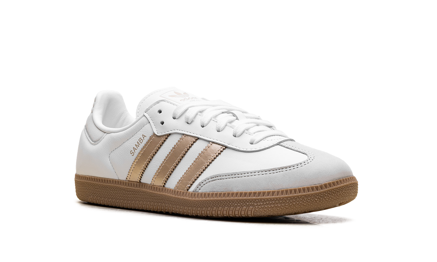 Adidas Samba OG WMNS "White Wonder Gold Metallic" IH9127