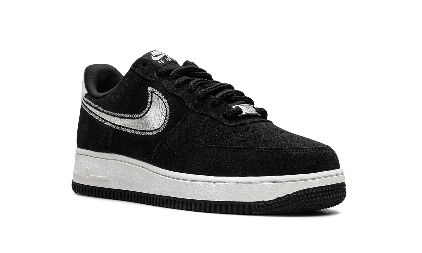 Nike Air Force 1 Low '07 LV8 "Black Sail Embroidered Swoosh" HJ4465 001