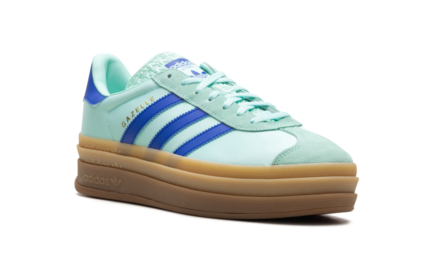Adidas Gazelle Bold WMNS "Clear Mint Lucid Blue Gold Metallic" JI2702