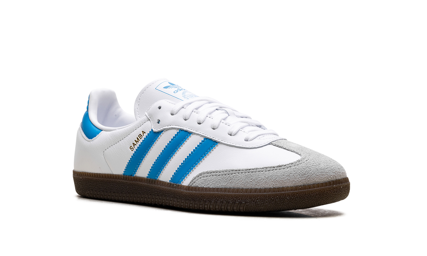 Adidas Samba OG "White Shock Cyan" JR0612