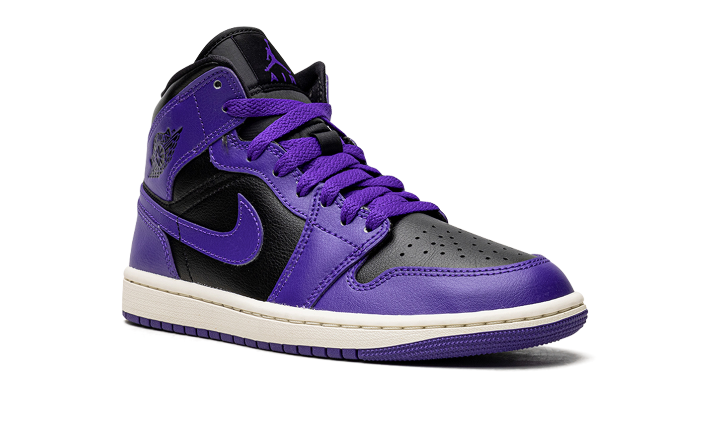 JORDAN 1 MID WMNS Black/Purple BQ6472 051