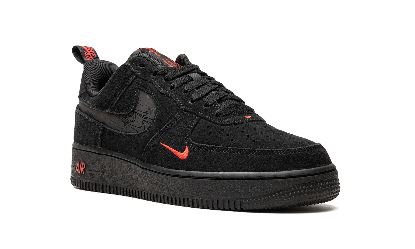 Nike Air Force 1 Low "Multi Swoosh Black Crimson" DZ4514 001