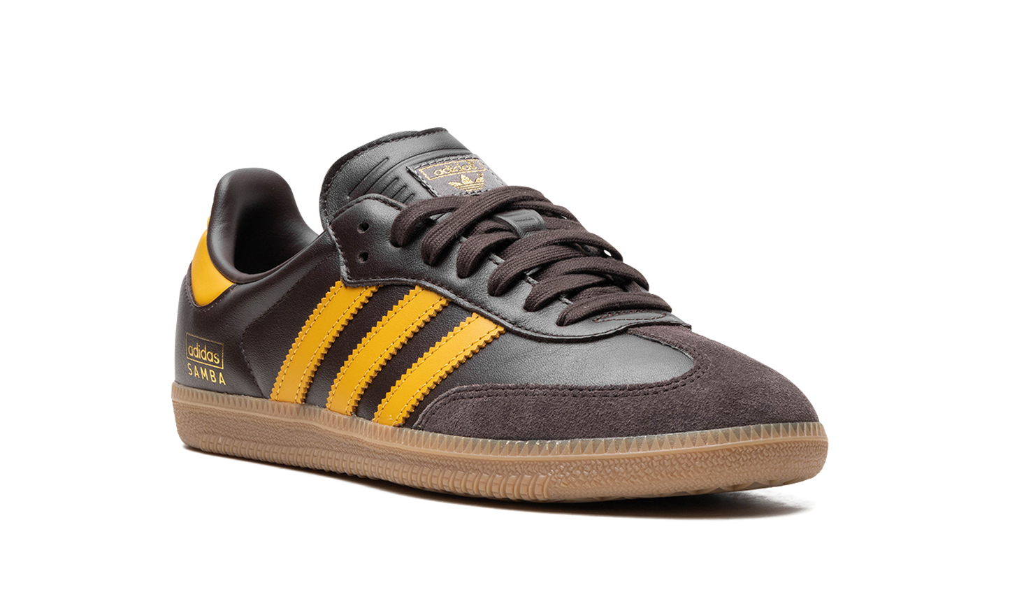 Adidas Samba OG "Dark Brown Preloved Yellow" IG6174