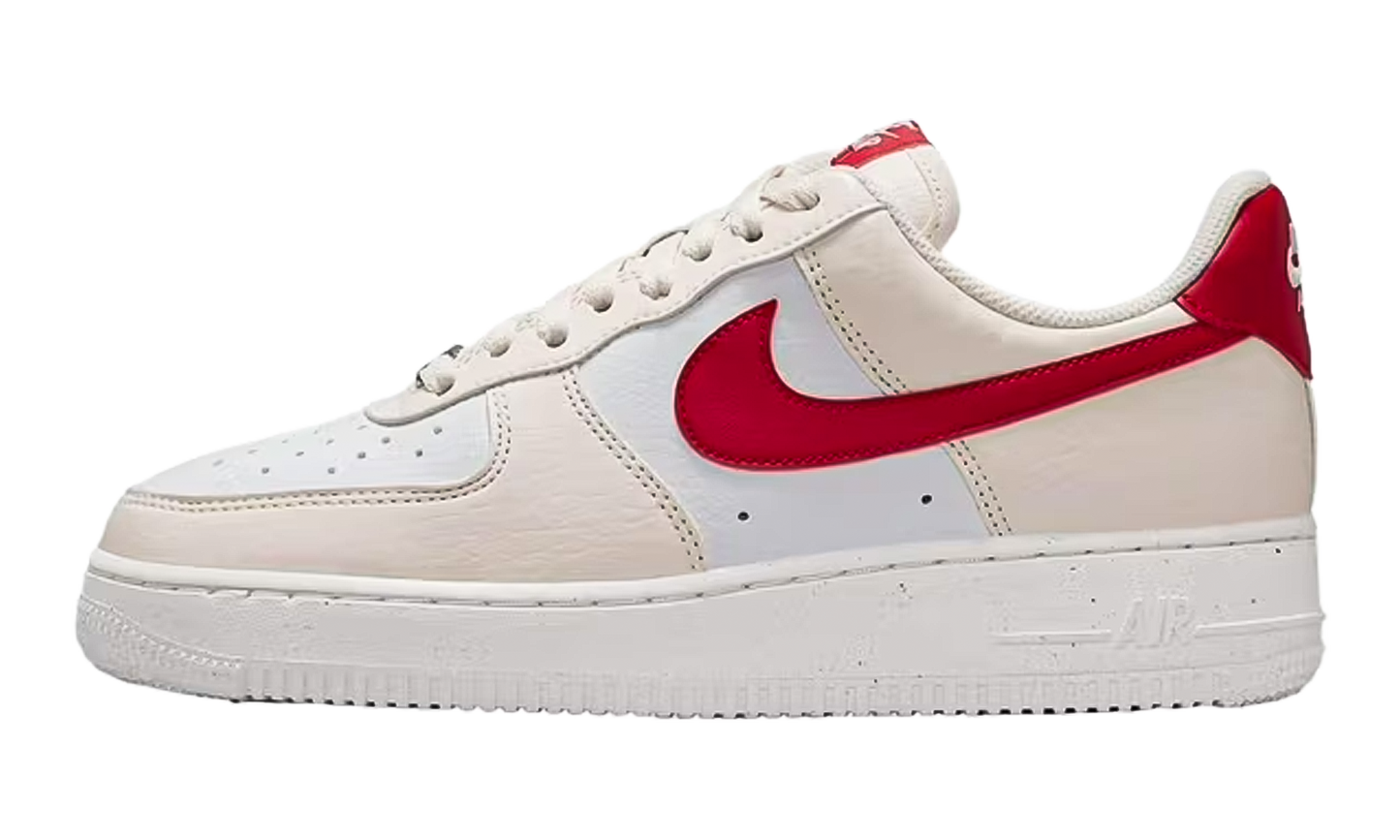 Nike Air Force 1 Low '07 WMNS Next Nature Pale Ivory University Red DC9486 109