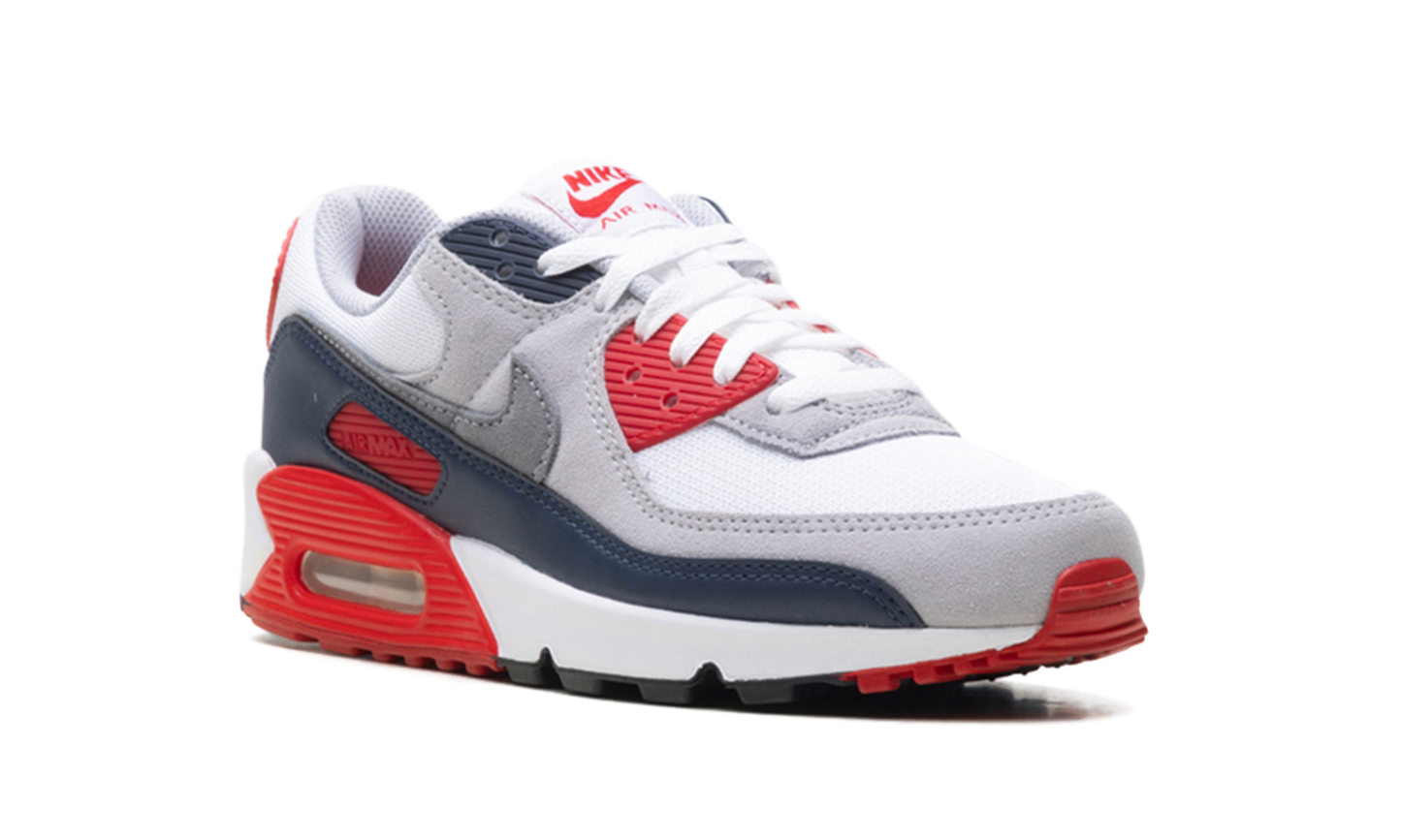 Nike AIR MAX 90 "White/Cool Grey-university Red" DM0029 117