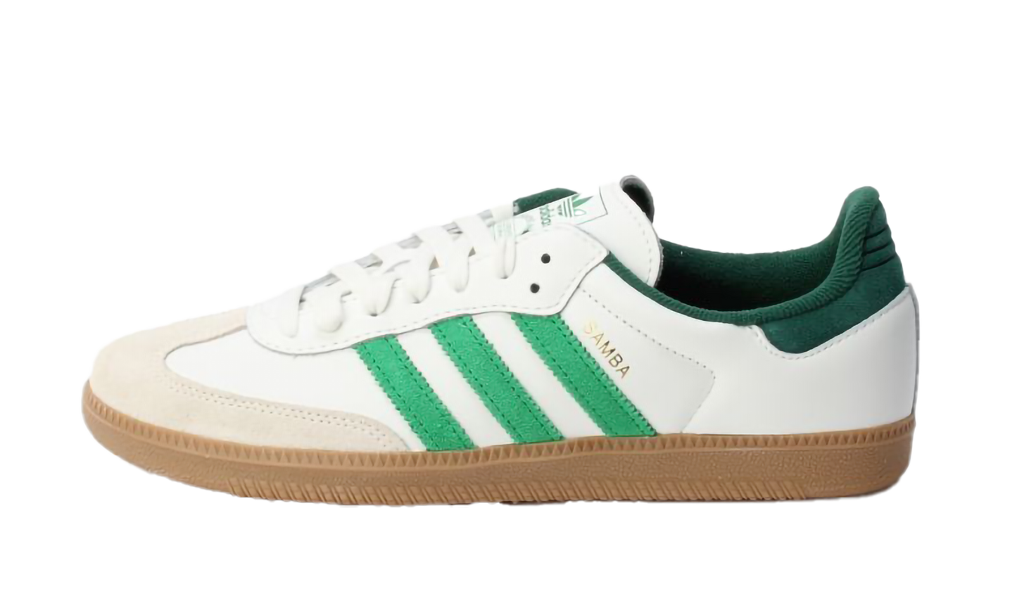 Adidas Samba OG "Core White Green" JI3202