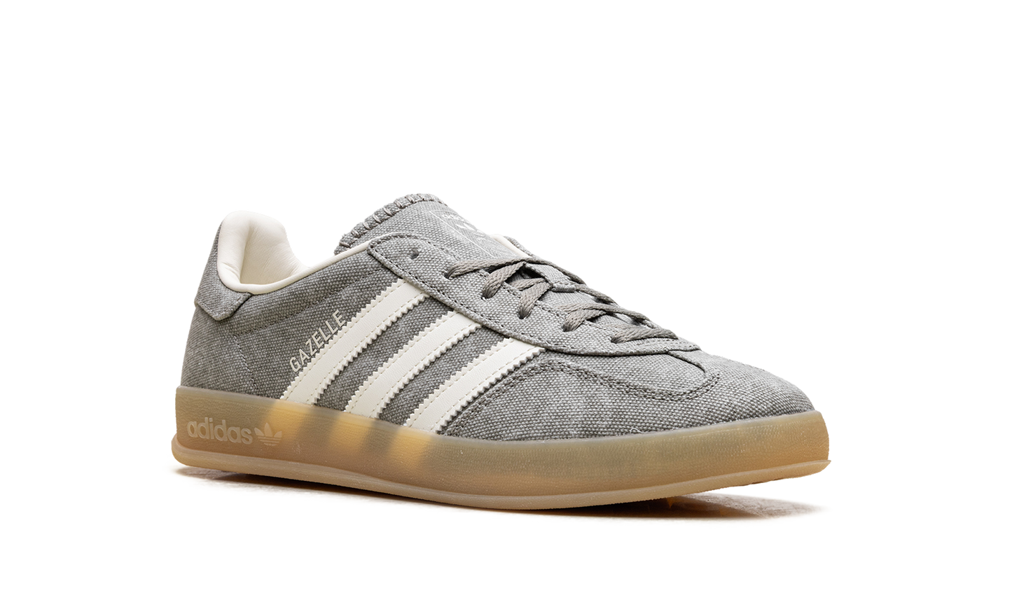 Adidas Gazelle Indoor WMNS "Silver Pebble Off White Canvas" IH7033