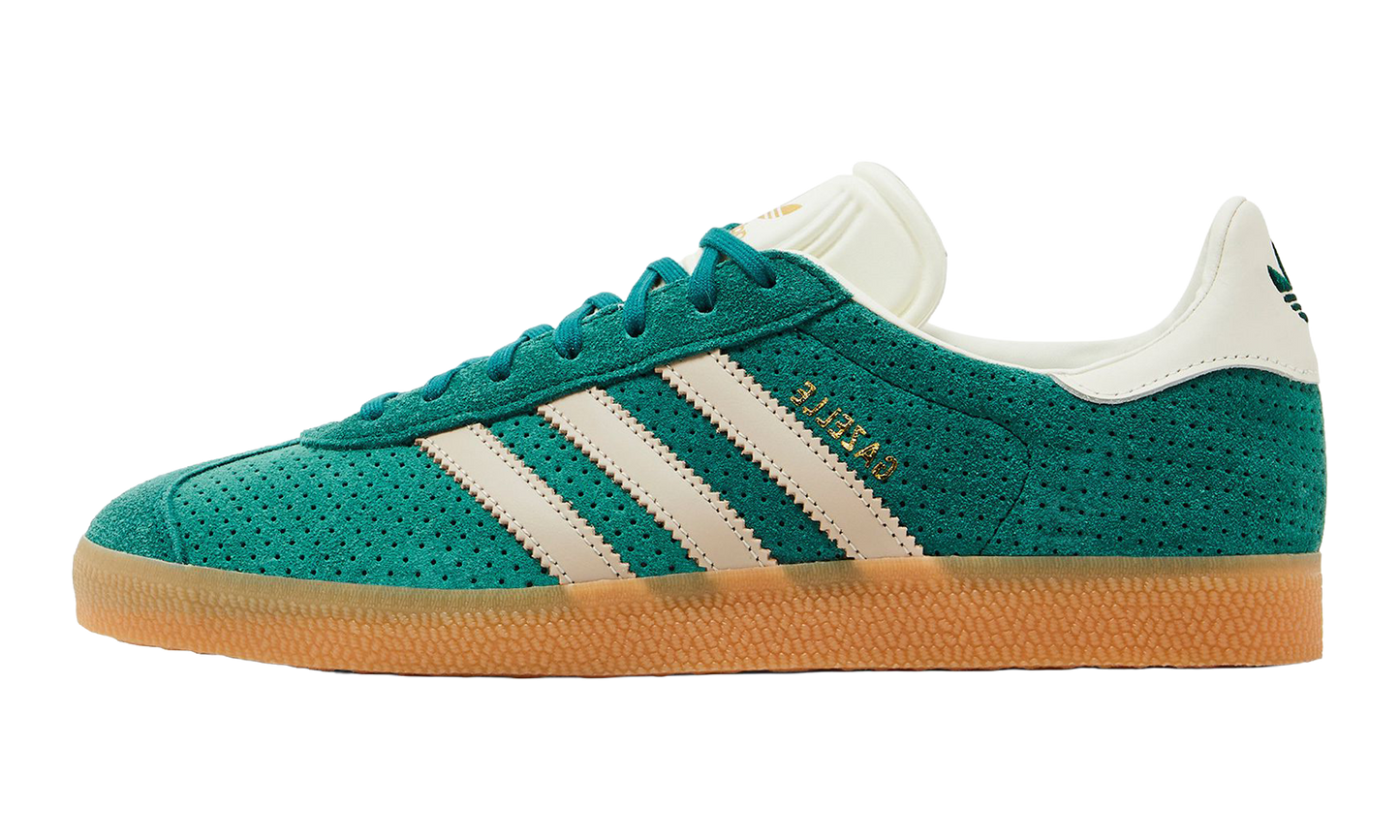 Adidas Gazelle "Collegiate Green Wonder Beige Gold Metallic" IF7154