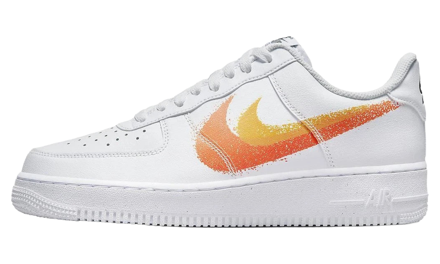 Nike Air Force 1 Low '07 "Spray Paint Swoosh White Safety Orange" FJ4228 100