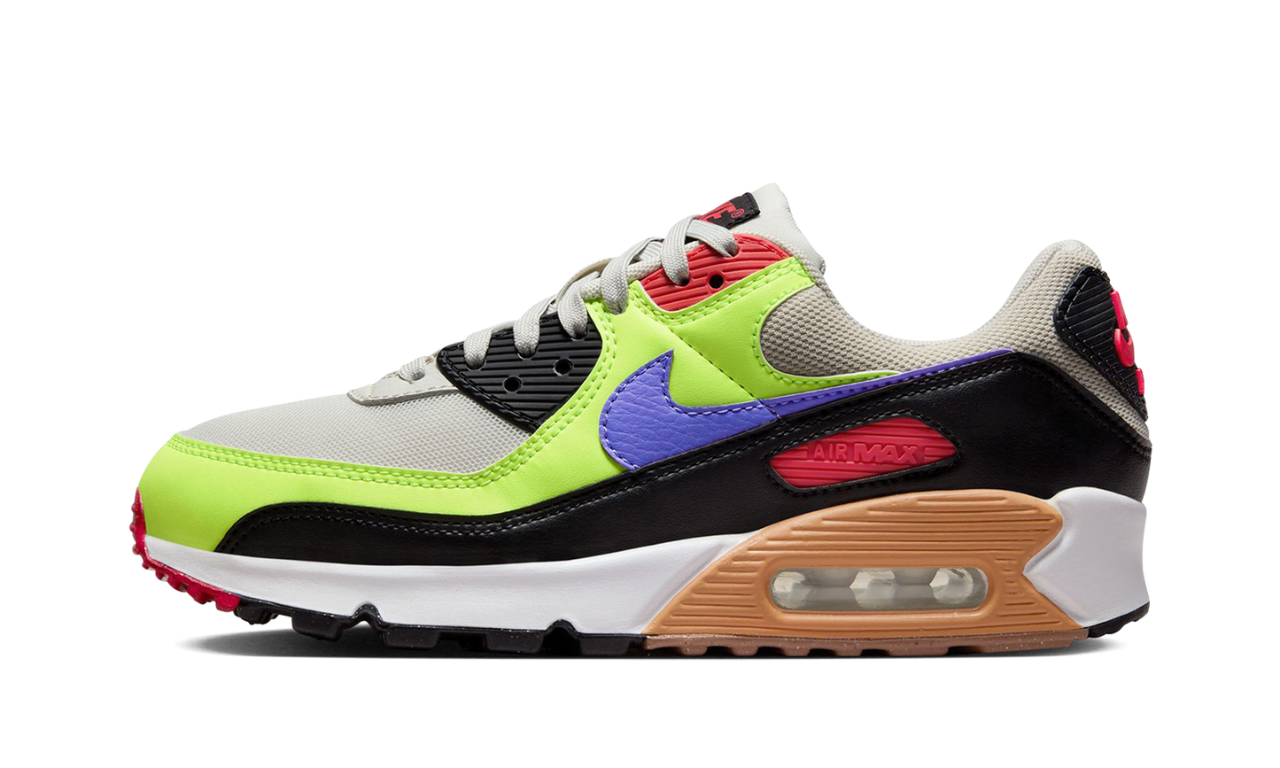 Nike Air Max 90 WMNS "Volt Light Bone Ultramarine" DH8010 003