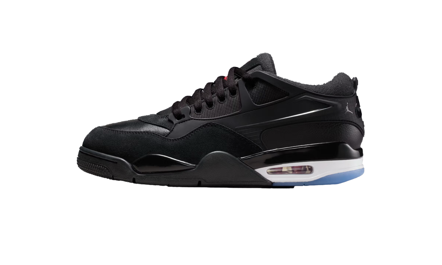 Air Jordan 4 RM Black Varsity Red' FQ7939 009