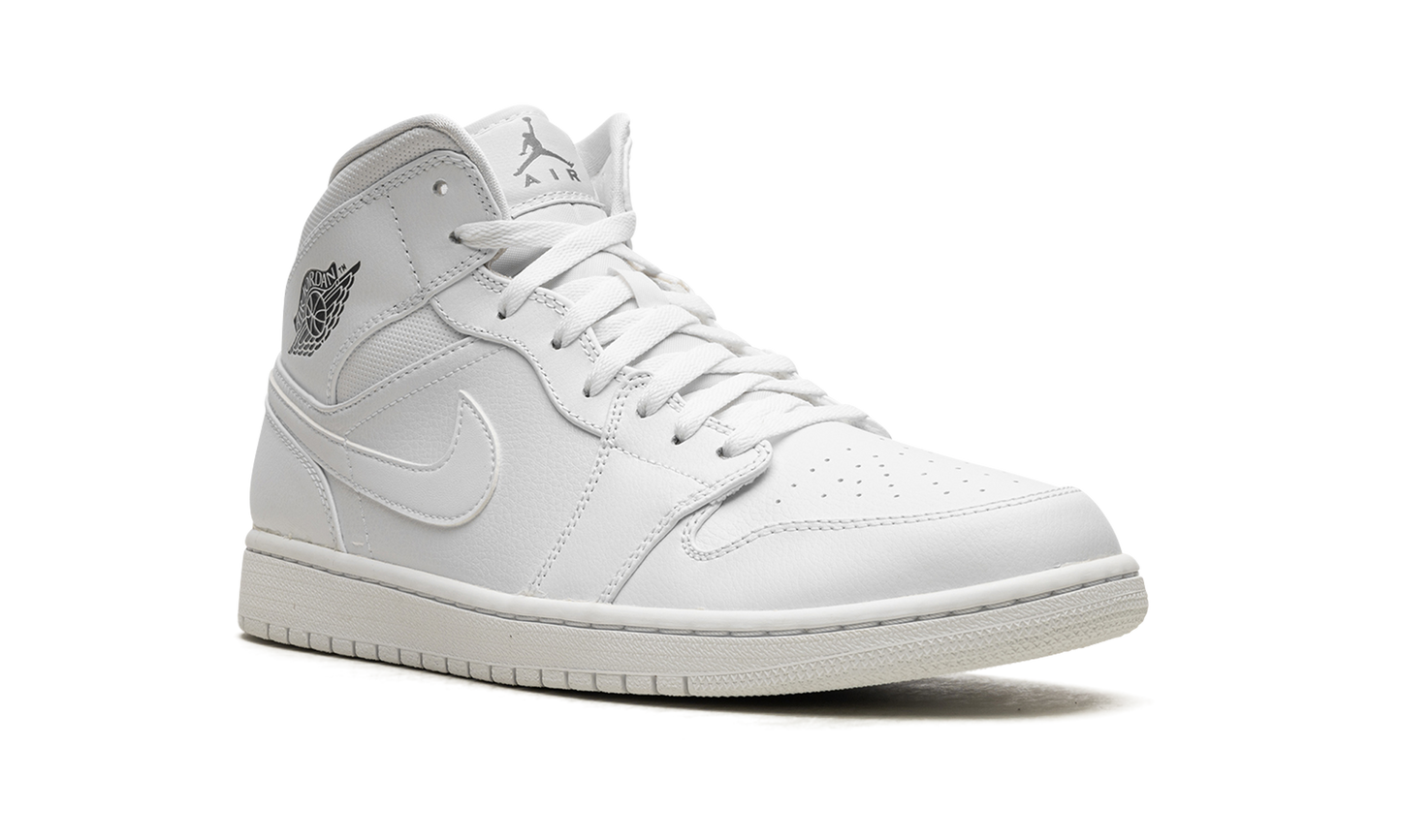 Air Jordan 1 Mid White / Cool Grey 554724 102