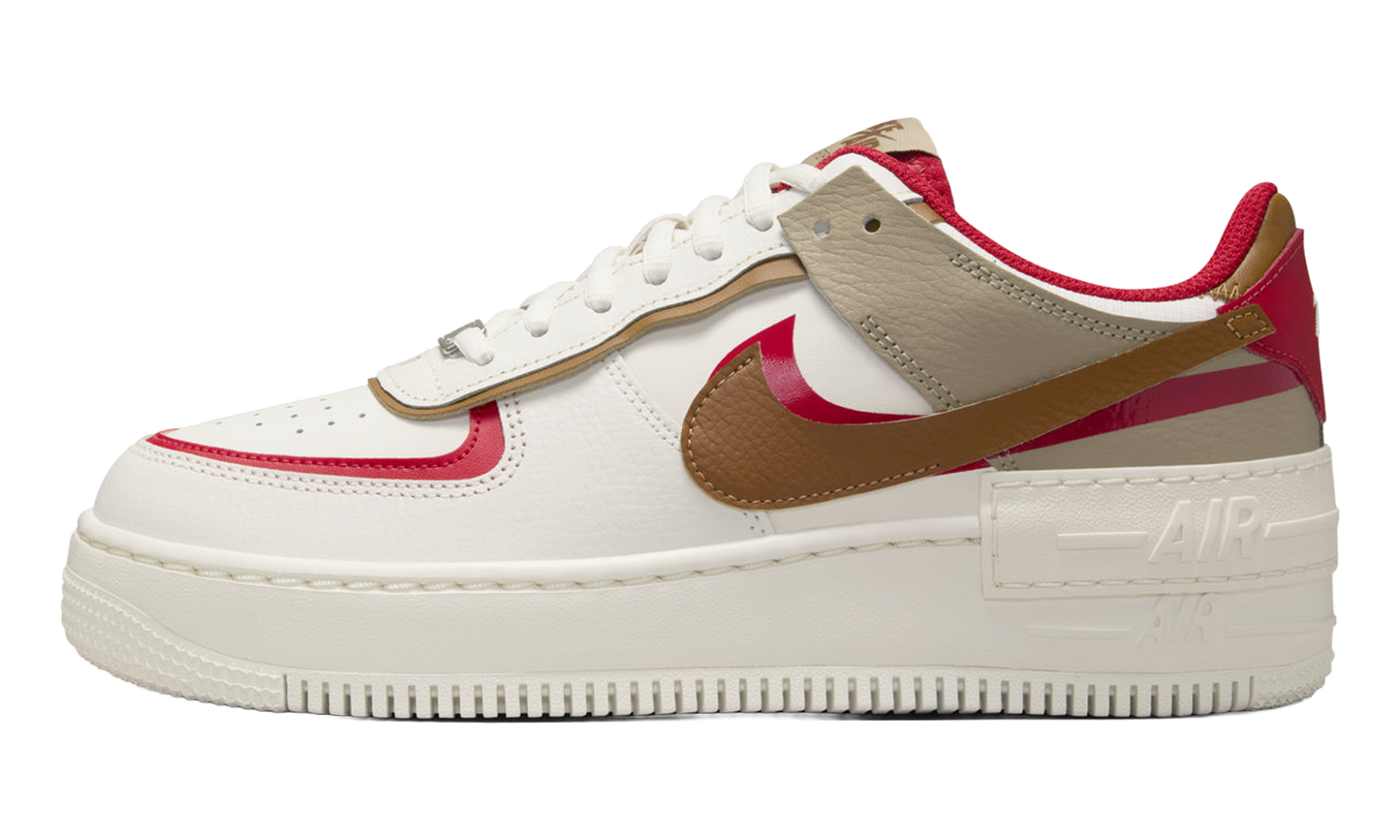 Nike Air Force 1 Low Shadow WMNS Phantom Fire Red Khaki HQ3400 030