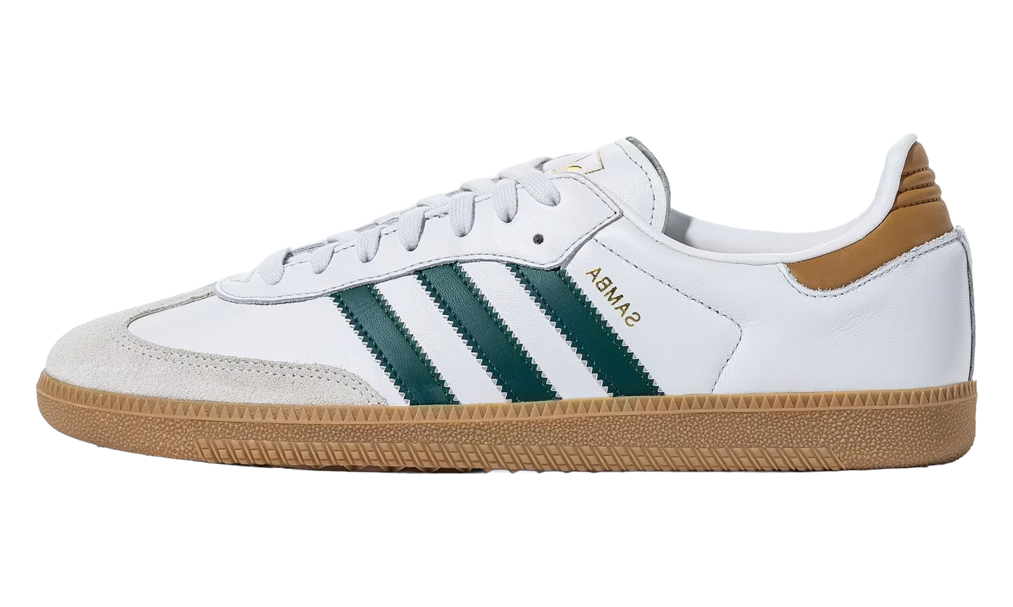 Adidas Samba OG "Crystal White / Collegiate Green / Alumina" JH6195