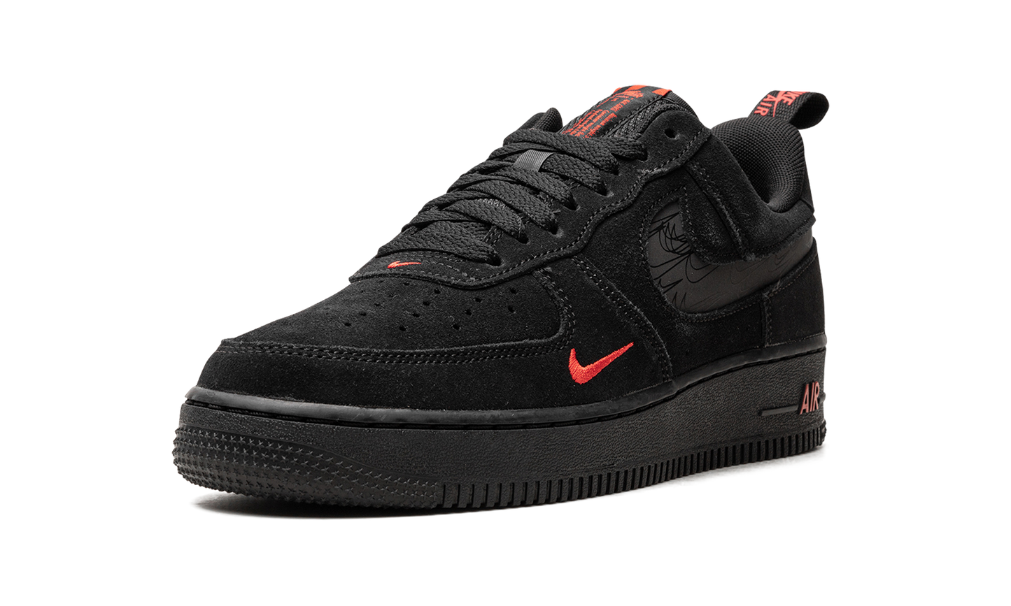 Nike Air Force 1 Low "Multi Swoosh Black Crimson" DZ4514 001