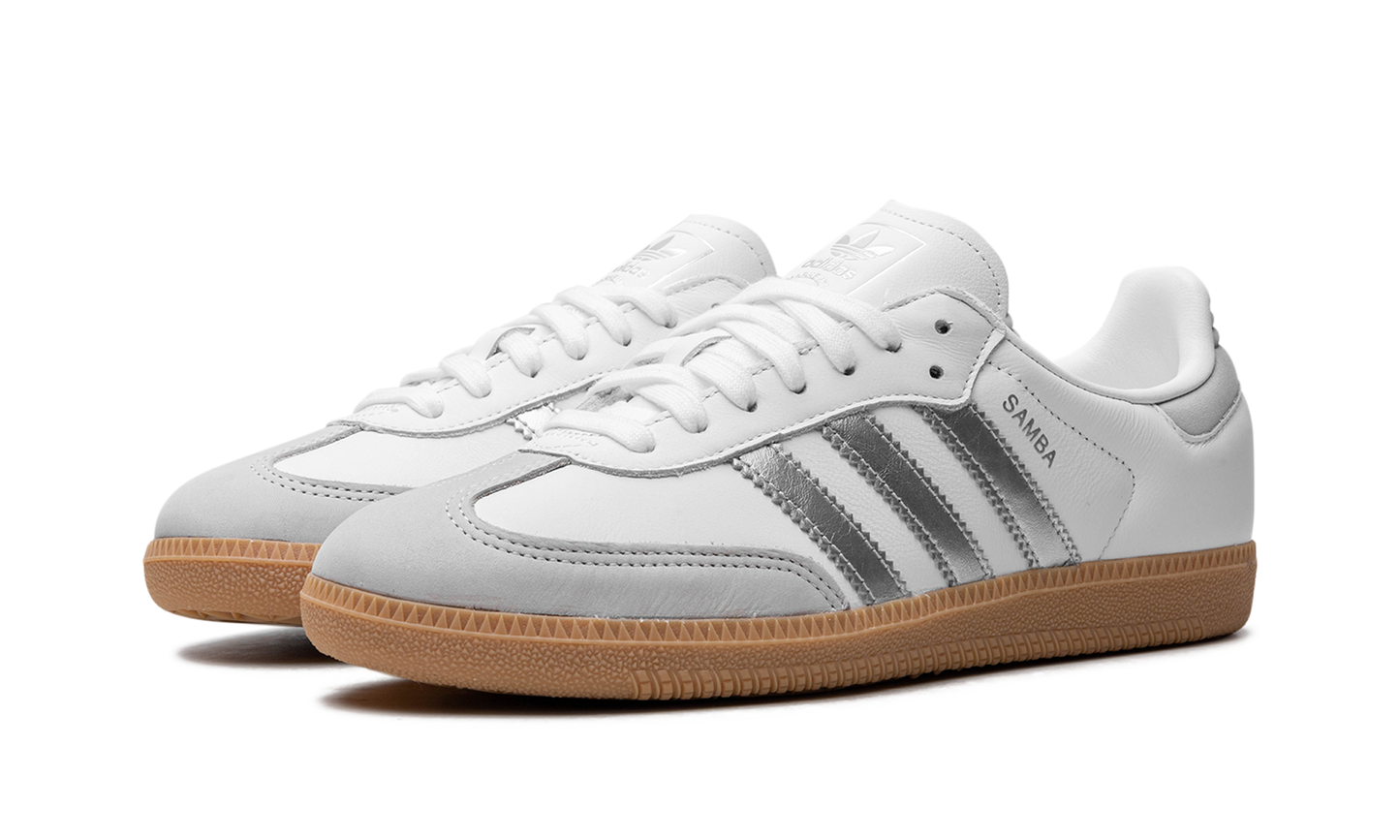 Adidas Samba OG WMNS "White Silver Metallic Grey" JI2725