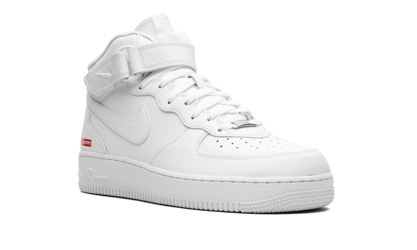 Nike Air Force 1 Mid "Supreme - Mini Box Logo White" FZ8784 100