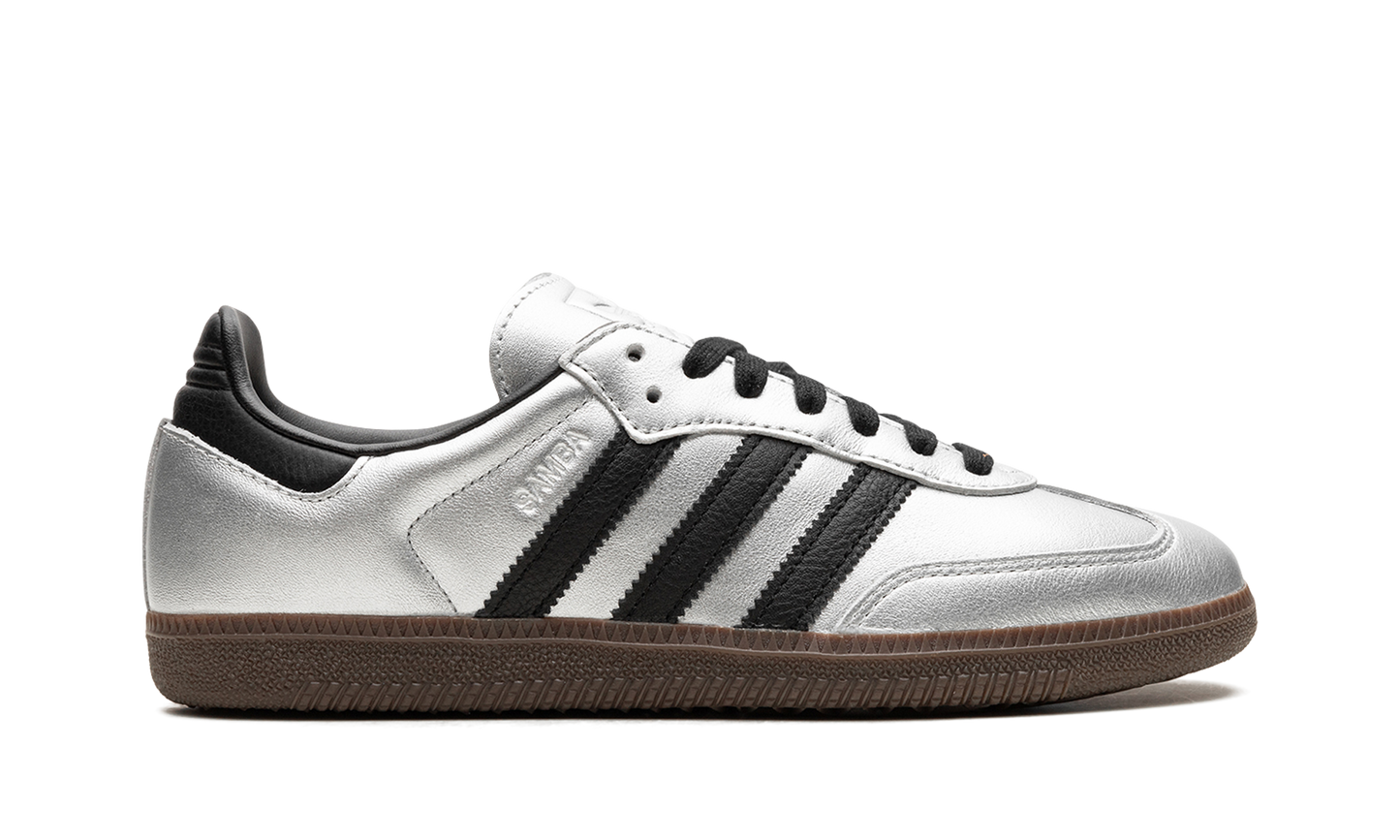 Adidas Samba OG WMNS "Silver Metallic Black Gum" JI4218
