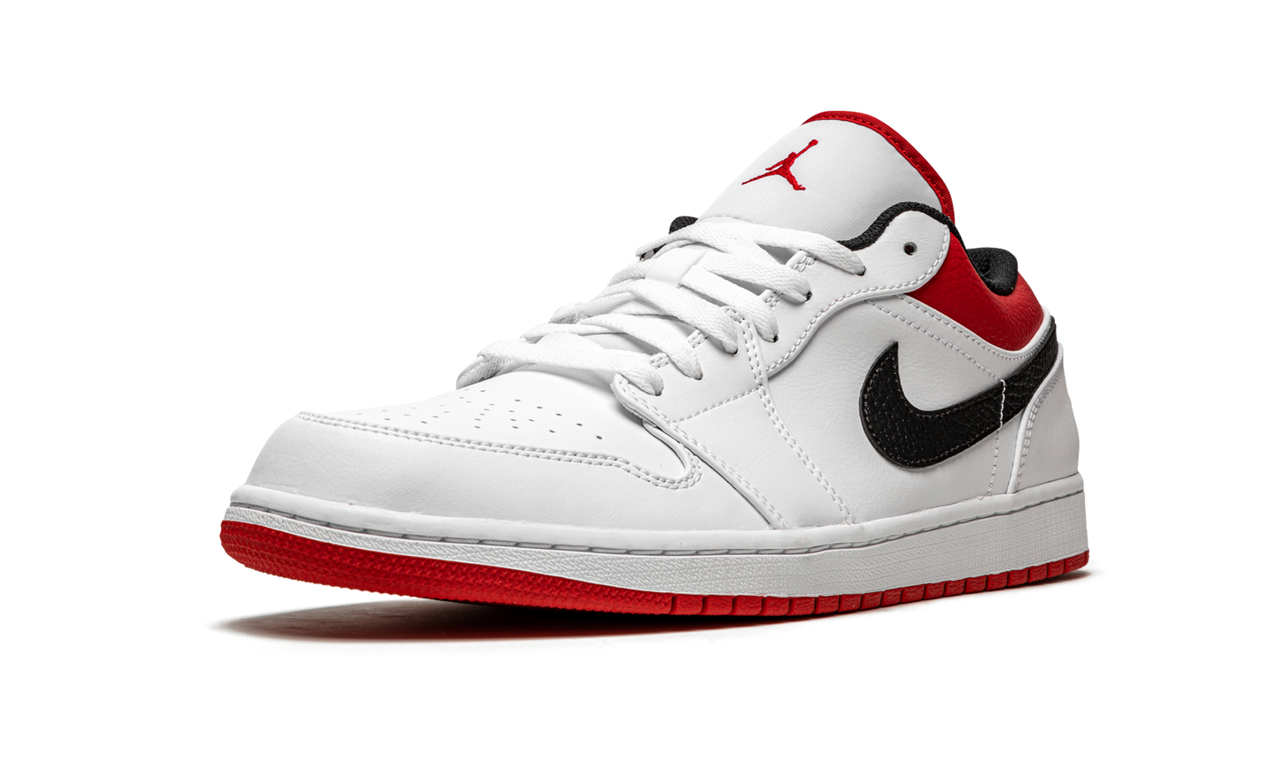Air Jordan 1 Low White University Red 553558 118