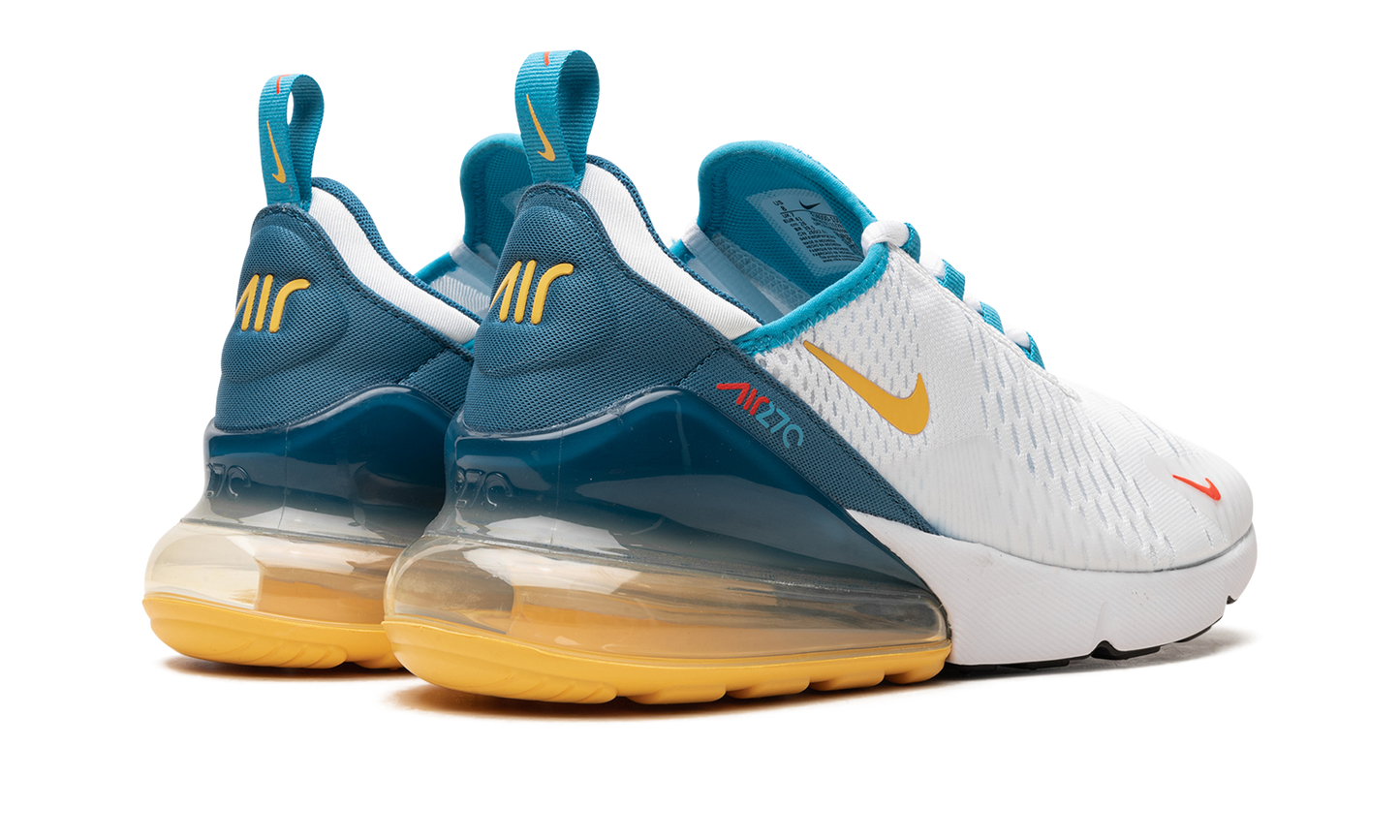 Nike Air Max 270 "White Industrial Blue Citron Pulse" FJ4000 100