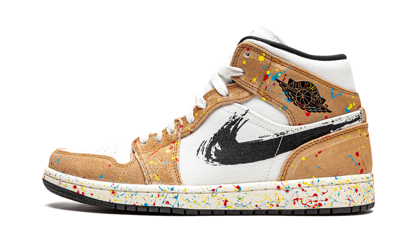 Air Jordan 1 Mid SE Brushstroke DA8005 100