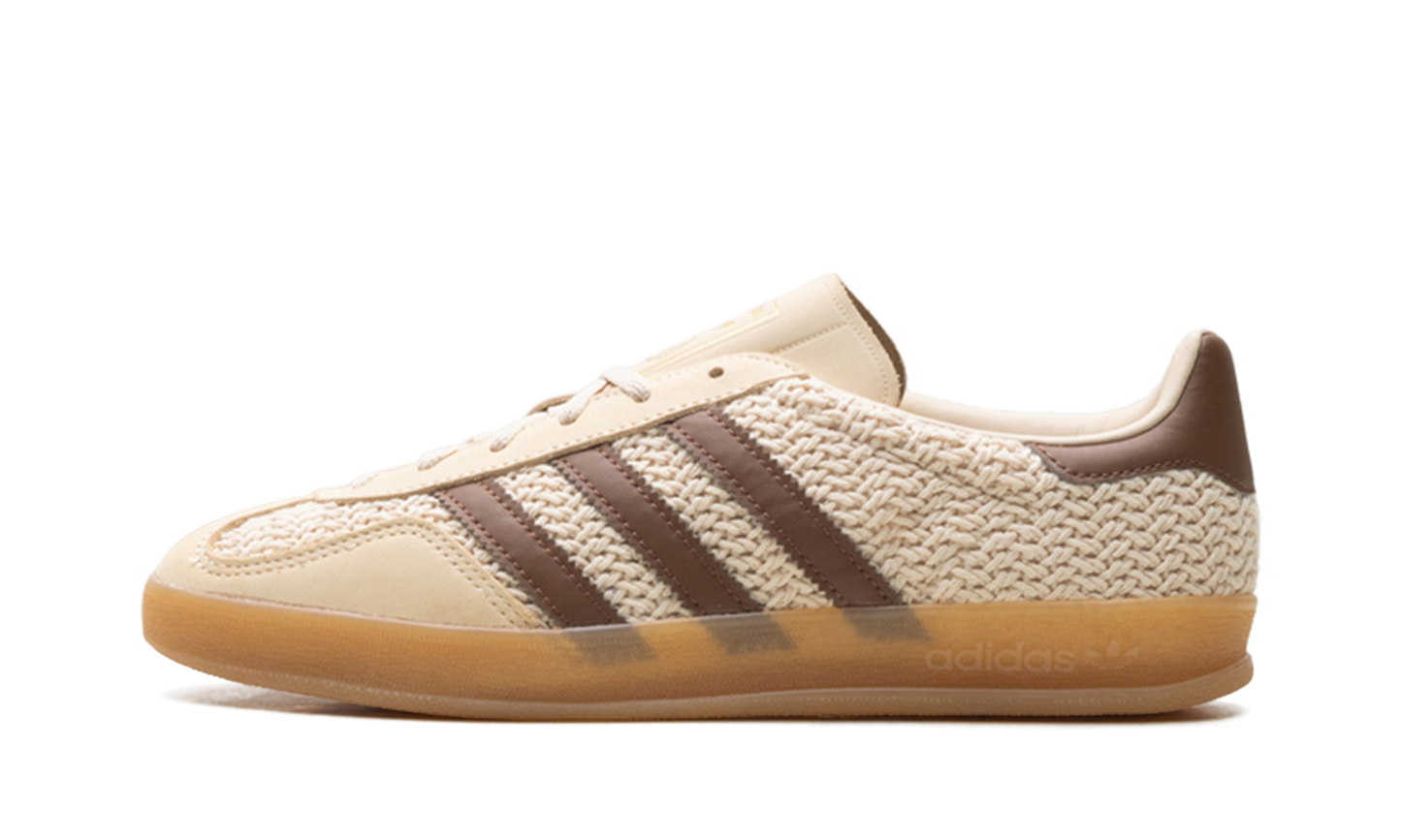 Adidas Gazelle Indoor "Cream/Brown Knit" JS1418