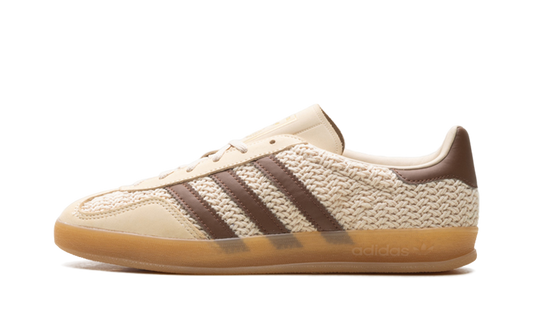 Adidas Gazelle Indoor "Cream/Brown Knit" JS1418