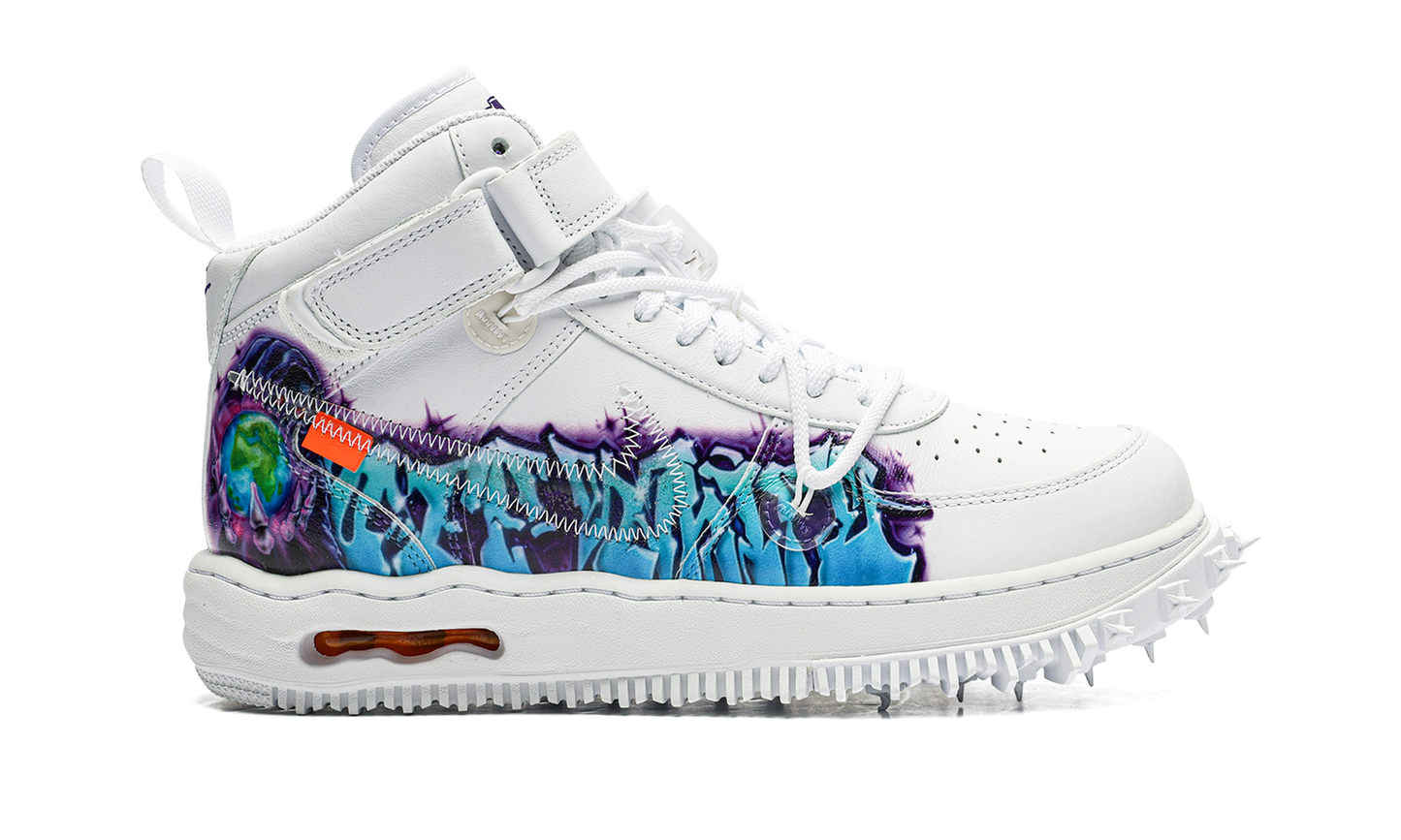 Nike Air Force 1 Mid "Off-White - Graffiti White" DR0500 100