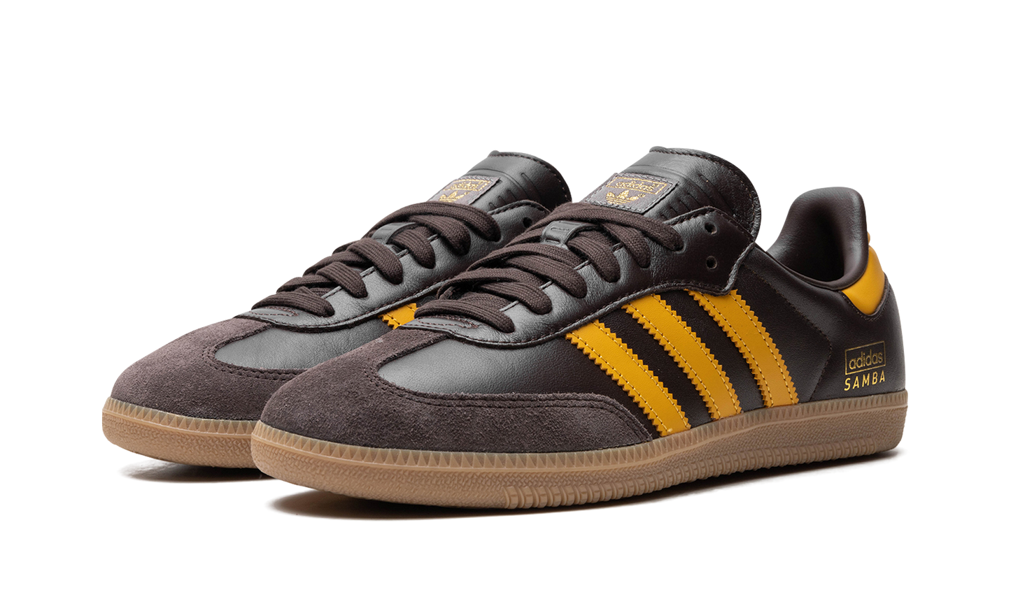 Adidas Samba OG "Dark Brown Preloved Yellow" IG6174