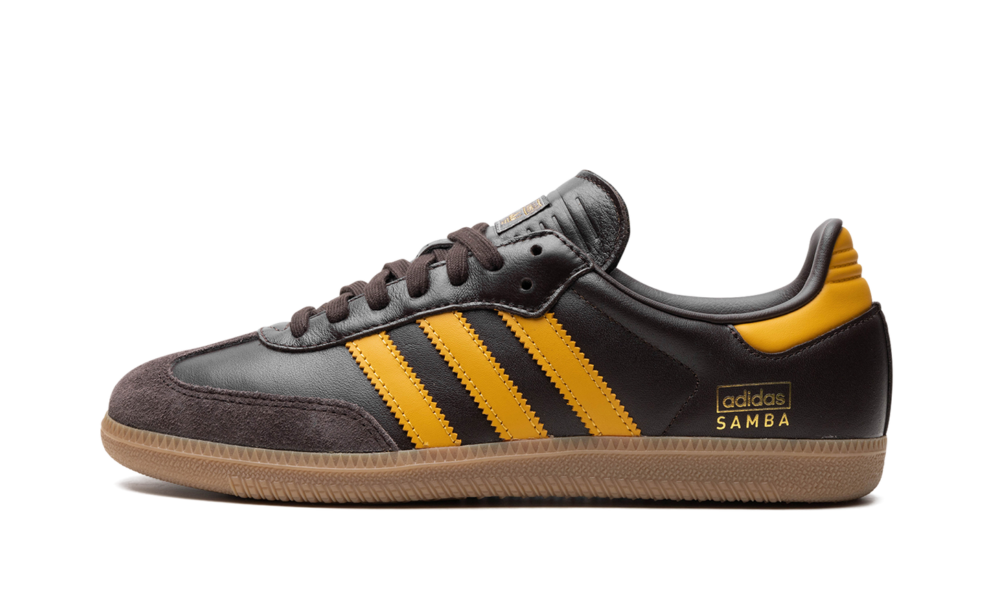 Adidas Samba OG "Dark Brown Preloved Yellow" IG6174