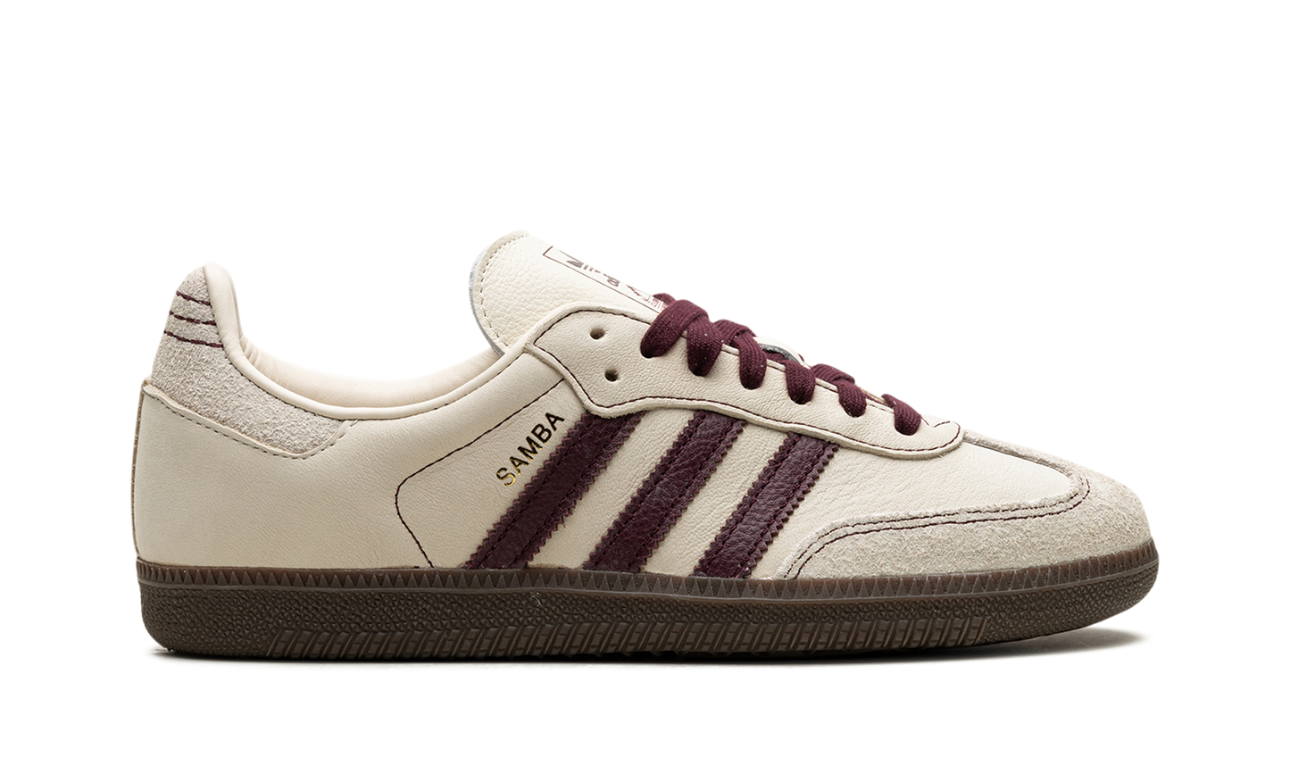 Adidas Samba OG WMNS "Wonder White Maroon" IG1987