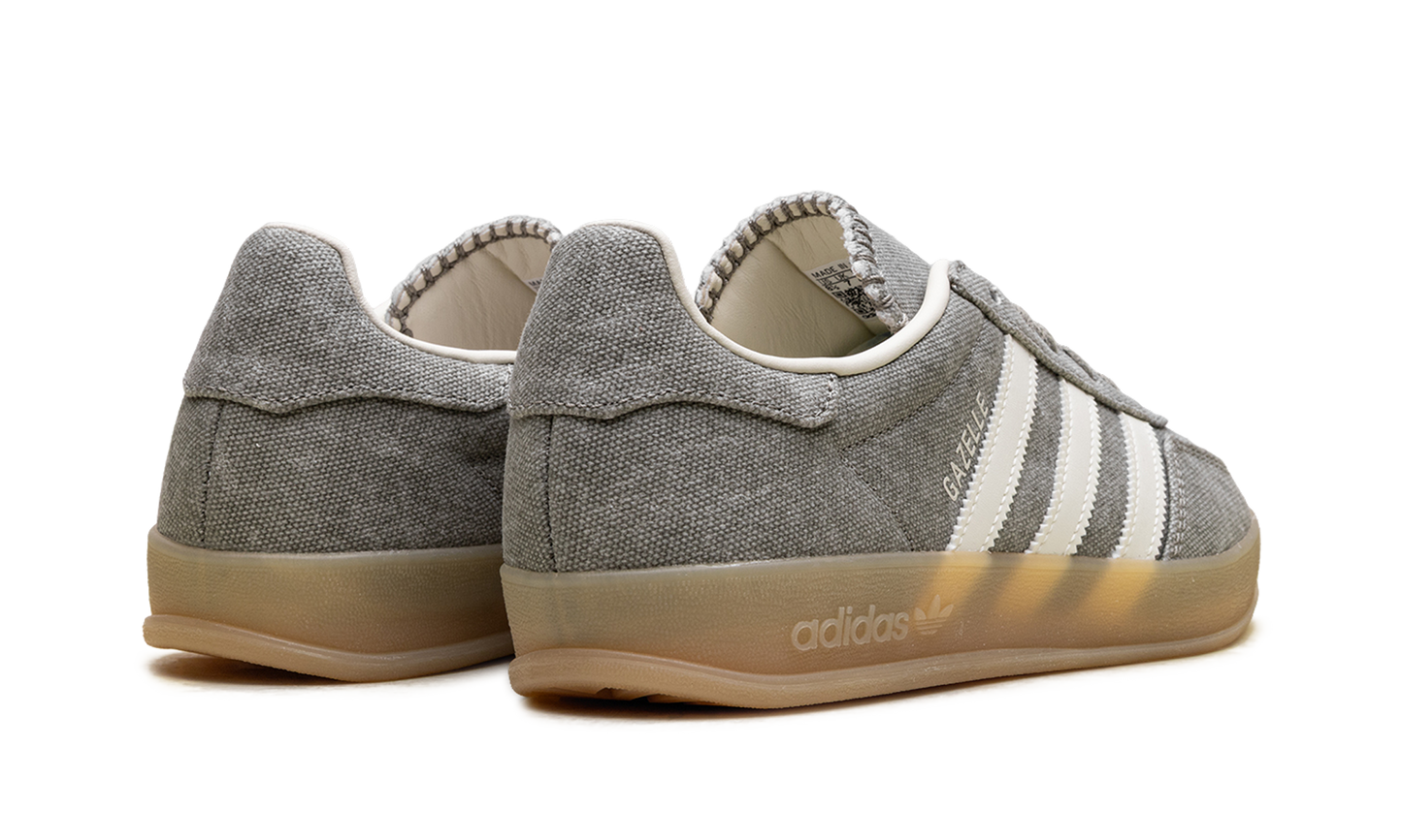 Adidas Gazelle Indoor WMNS "Silver Pebble Off White Canvas" IH7033