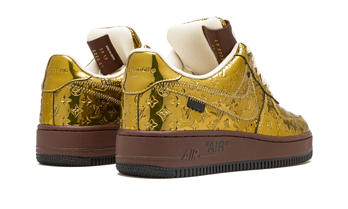 Nike Louis Vuitton Air Force 1 Low "Virgil Abloh - Metallic Gold" 1A9VG3