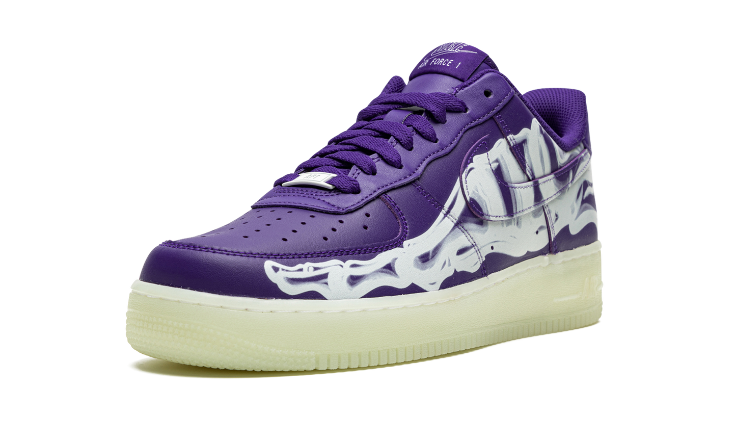 Nike Air Force 1 Low '07 QS "Purple Skeleton Halloween" CU8067 500