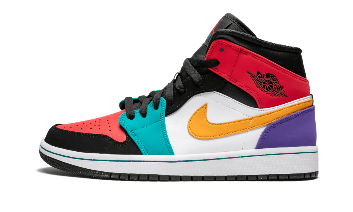 Air Jordan 1 Mid Multicolor 554724 125