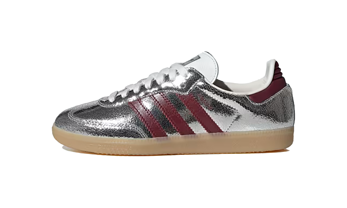 Adidas Adidas Samba OG WMNS "Silver Metallic - Shadow Red" KI9386