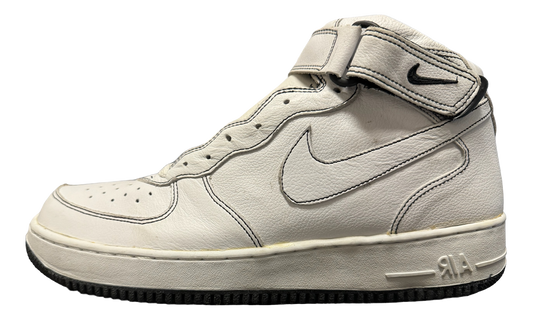 Nike Air Force 1 Mid "White / White Black" 304096 115