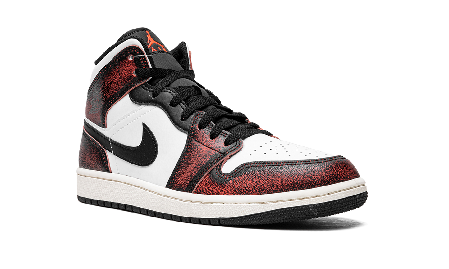 Air Jordan 1 Mid SE Wear-Away - Infrared DV9565 006