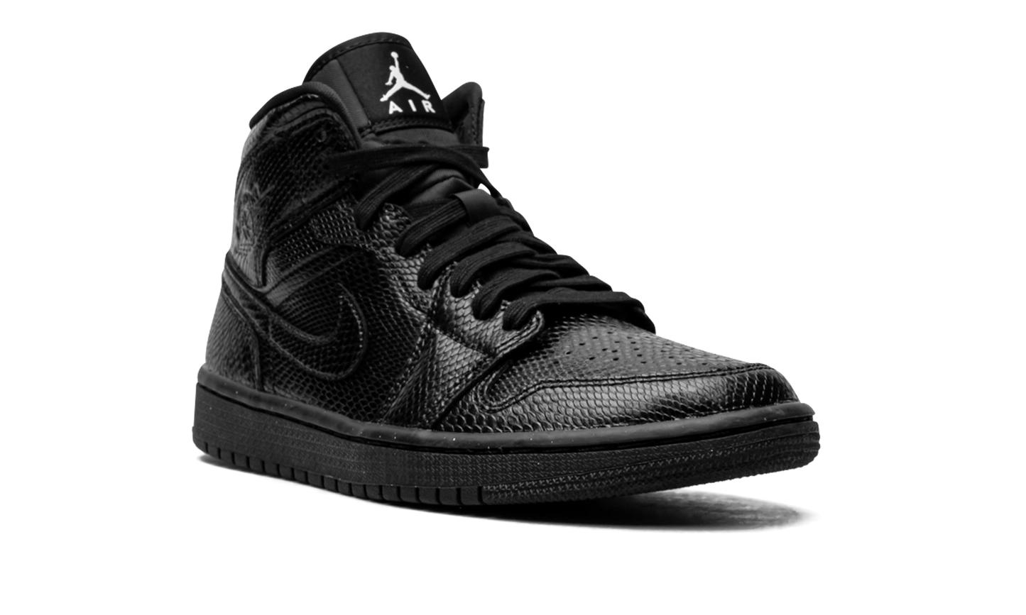 AIR JORDAN 1 MID WMNS Black Snakeskin BQ6472 010