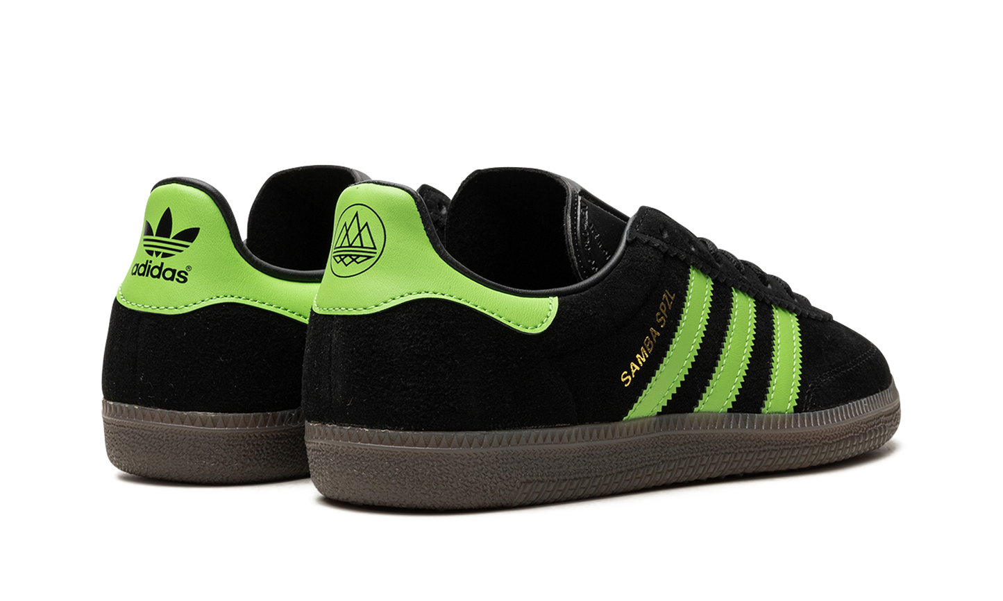 Adidas Samba Deco SPZL "Black / Lucid Lime" IF5738