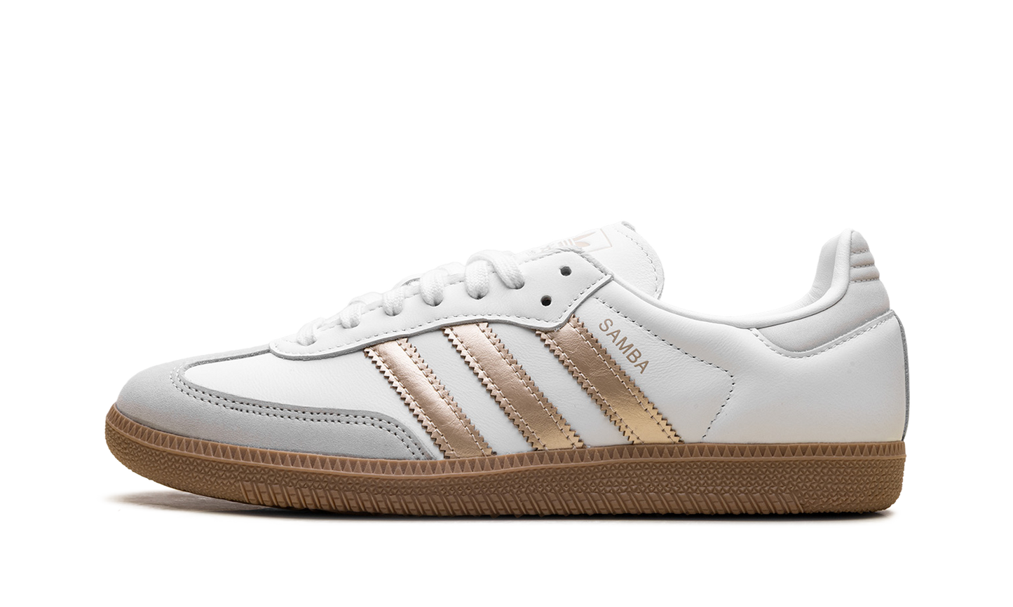 Adidas Samba OG WMNS "White Wonder Gold Metallic" IH9127