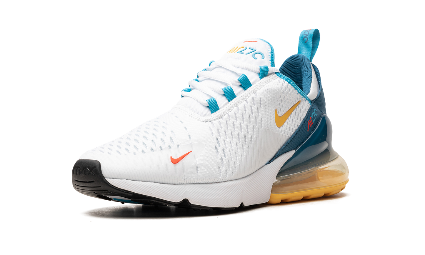 Nike Air Max 270 "White Industrial Blue Citron Pulse" FJ4000 100