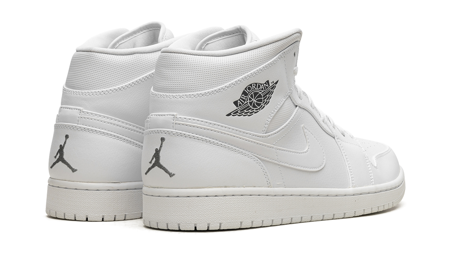 Air Jordan 1 Mid White / Cool Grey 554724 102