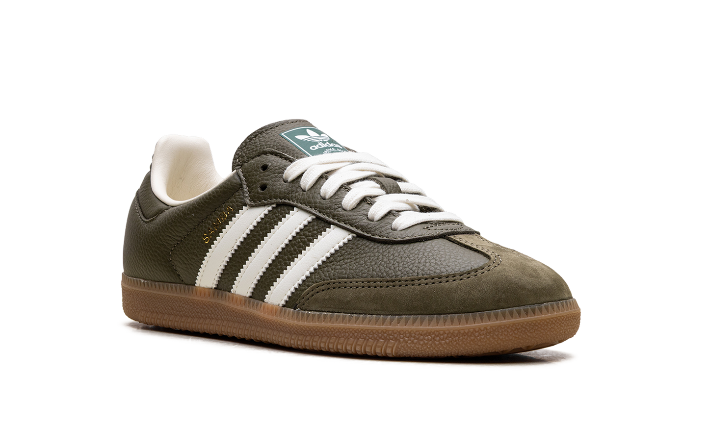 Adidas Samba OG "med dark khaki/off-white/gum" JR0890