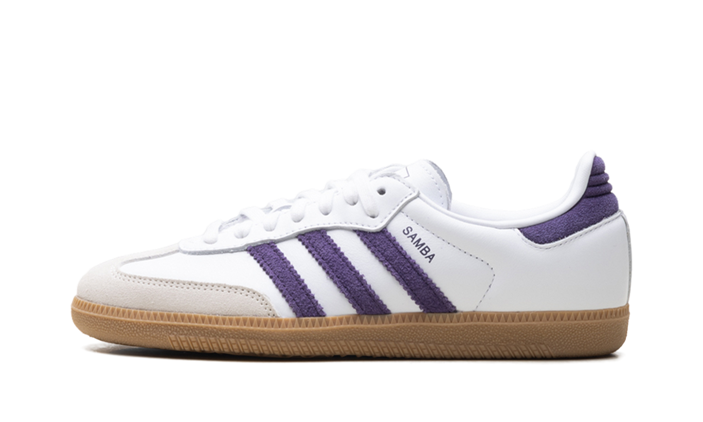 Adidas SAMBA OG WMNS "White Alumina Aurora Plum" JS1392