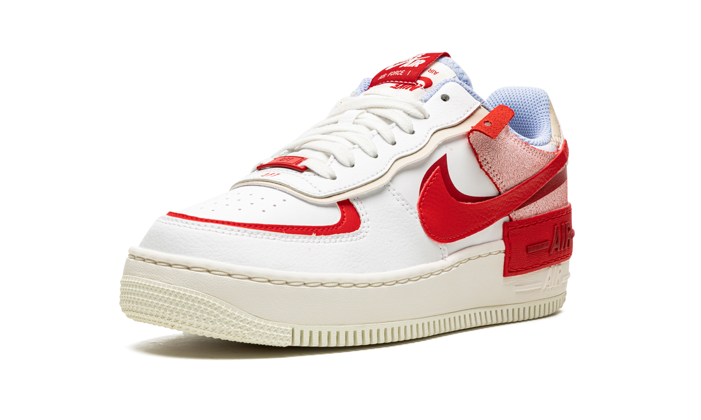 Nike AIR FORCE 1 LO SHADO MNS WMNS Red Cracked Leather CI0919 108